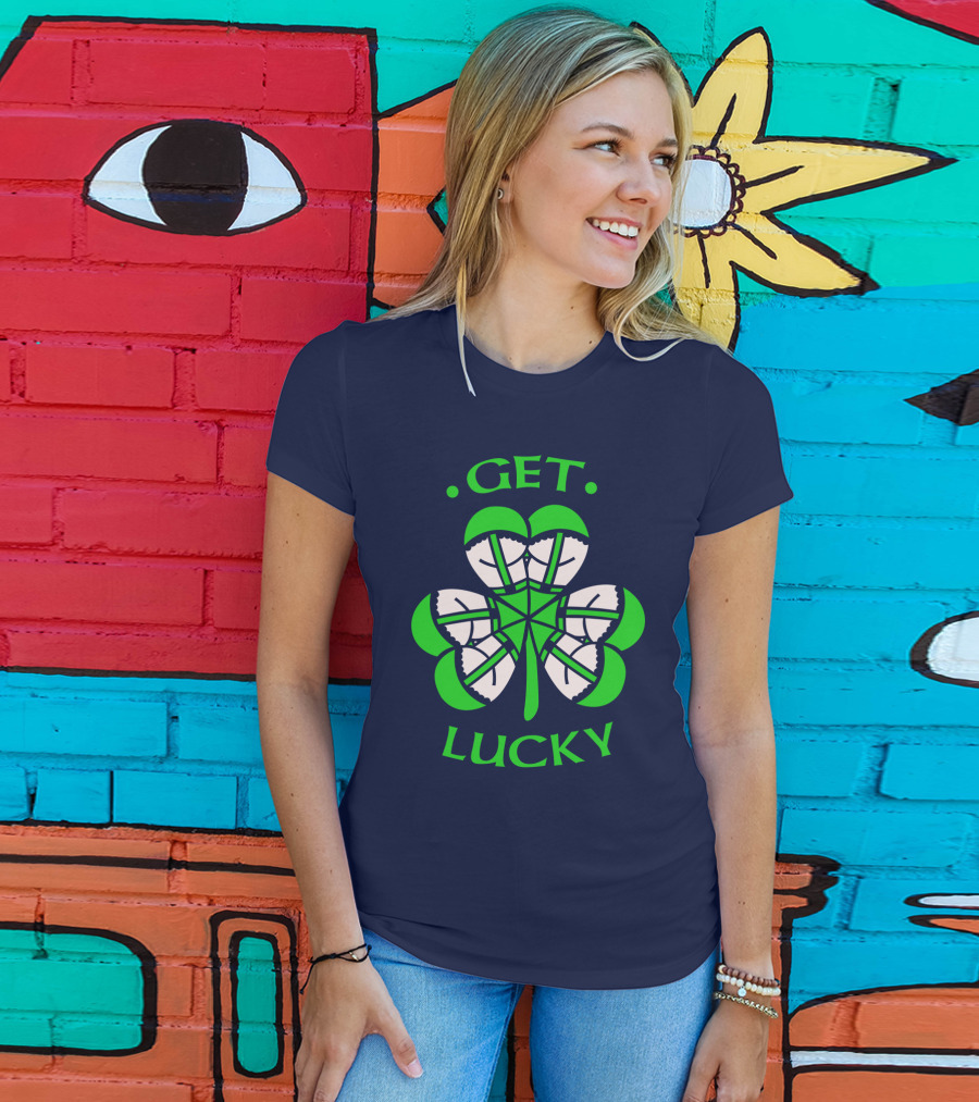 Get Lucky Irish Shamrock Clover St. Patrick's Day T-Shirt
