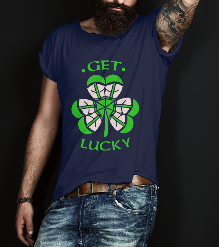 Get Lucky Irish Shamrock Clover St. Patrick's Day T-Shirt