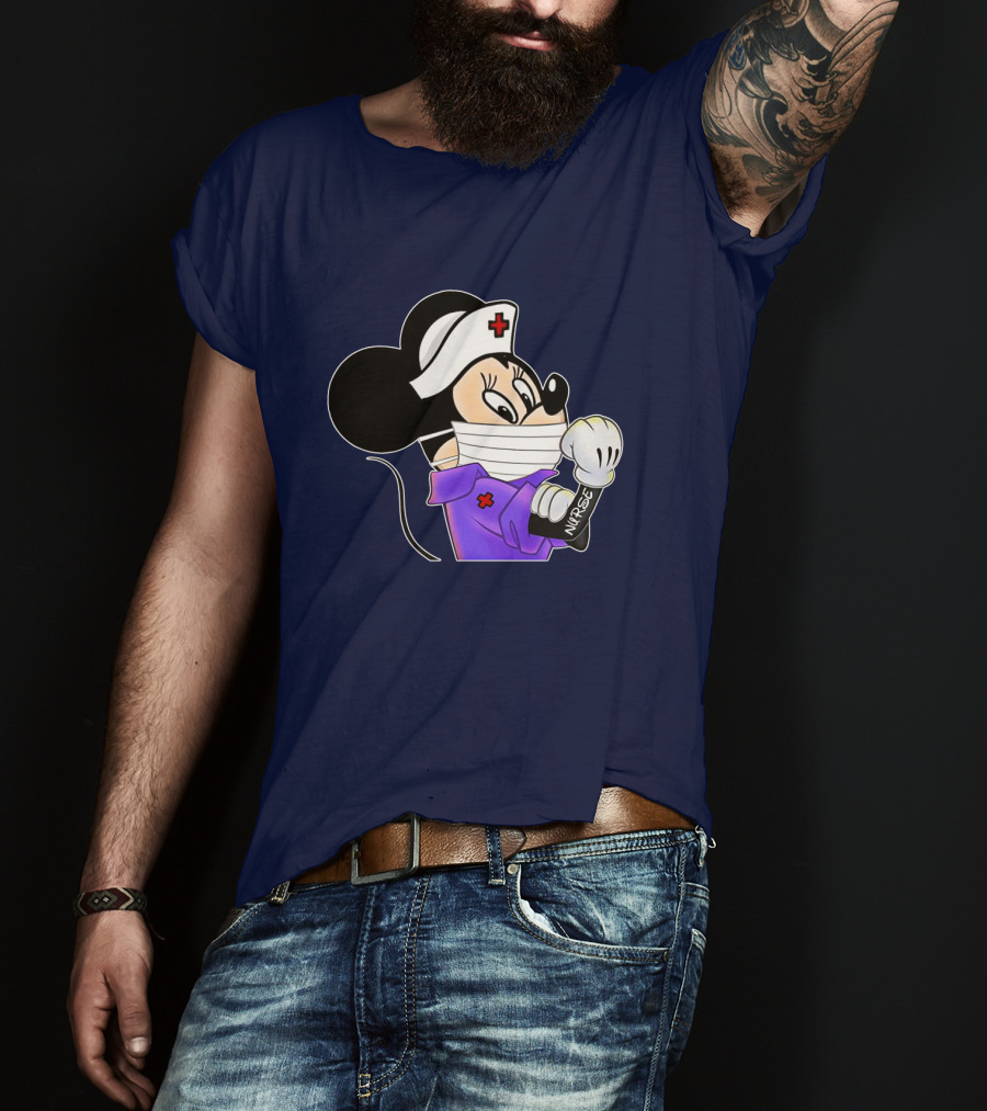 Minnie Nurse Strong Healthcare Worker T-Shirt