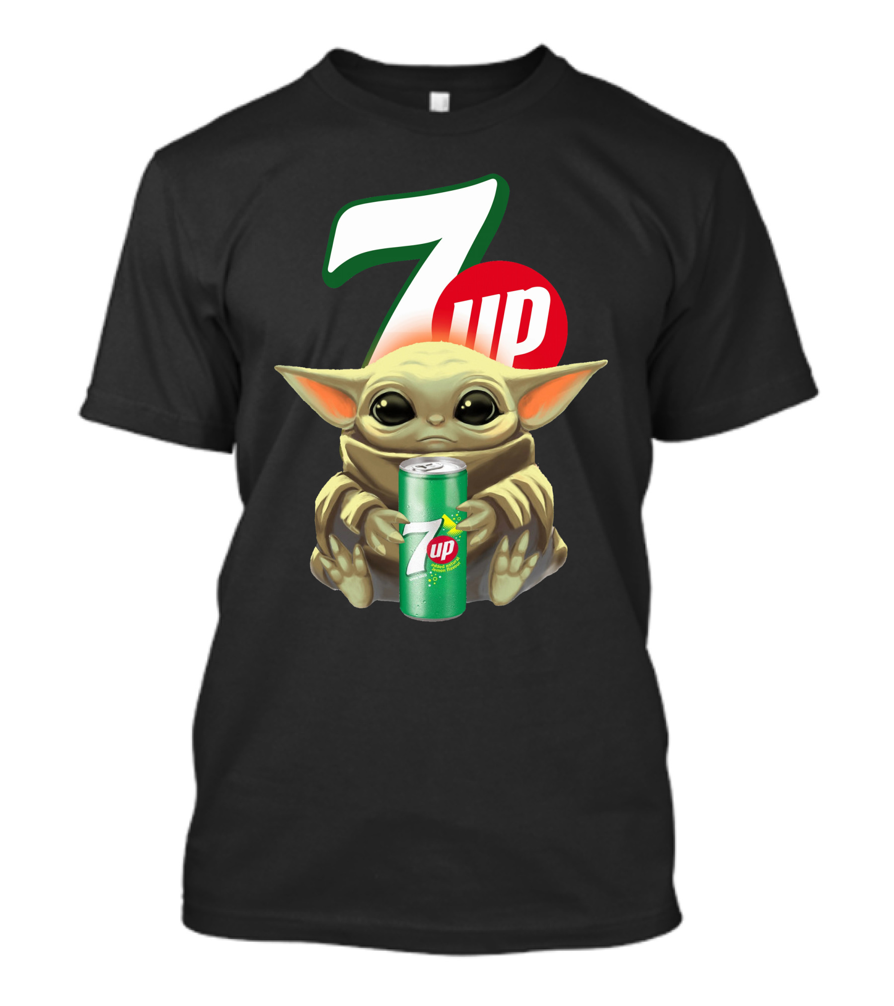 Baby Yoda Holds 7up Can T-Shirt