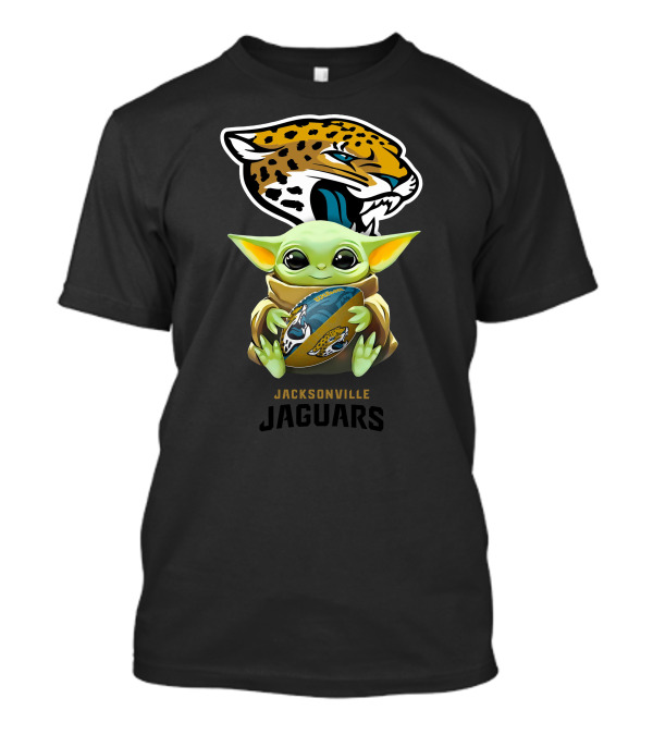 Baby Yoda Jacksonville Jaguars Football Hug T-Shirt