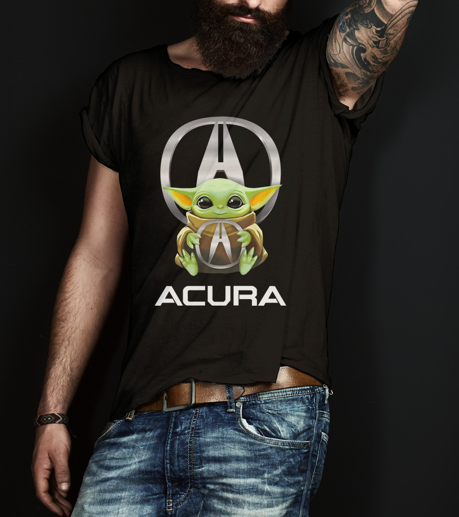Star Wars Baby Yoda Holding Acura T-Shirt