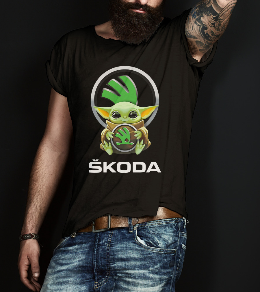 Škoda Logo Grogu Hug T-Shirt