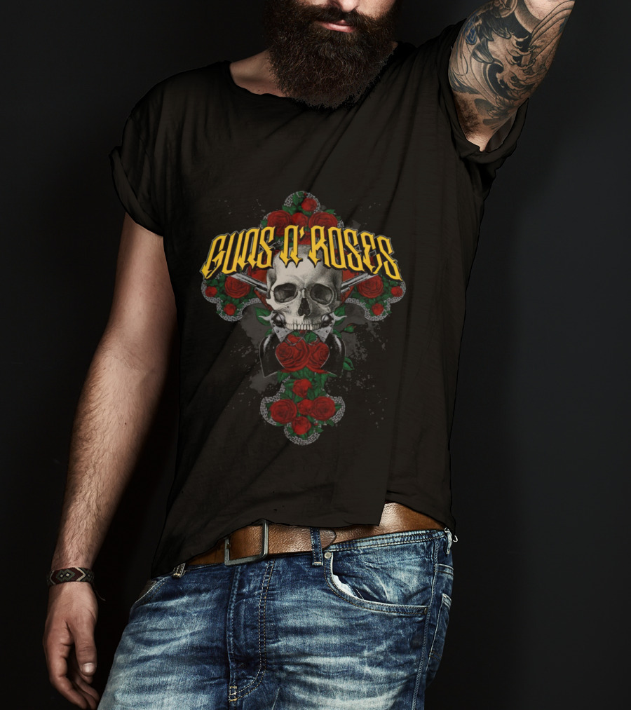 Guns N' Roses Skull And Roses T-Shirt