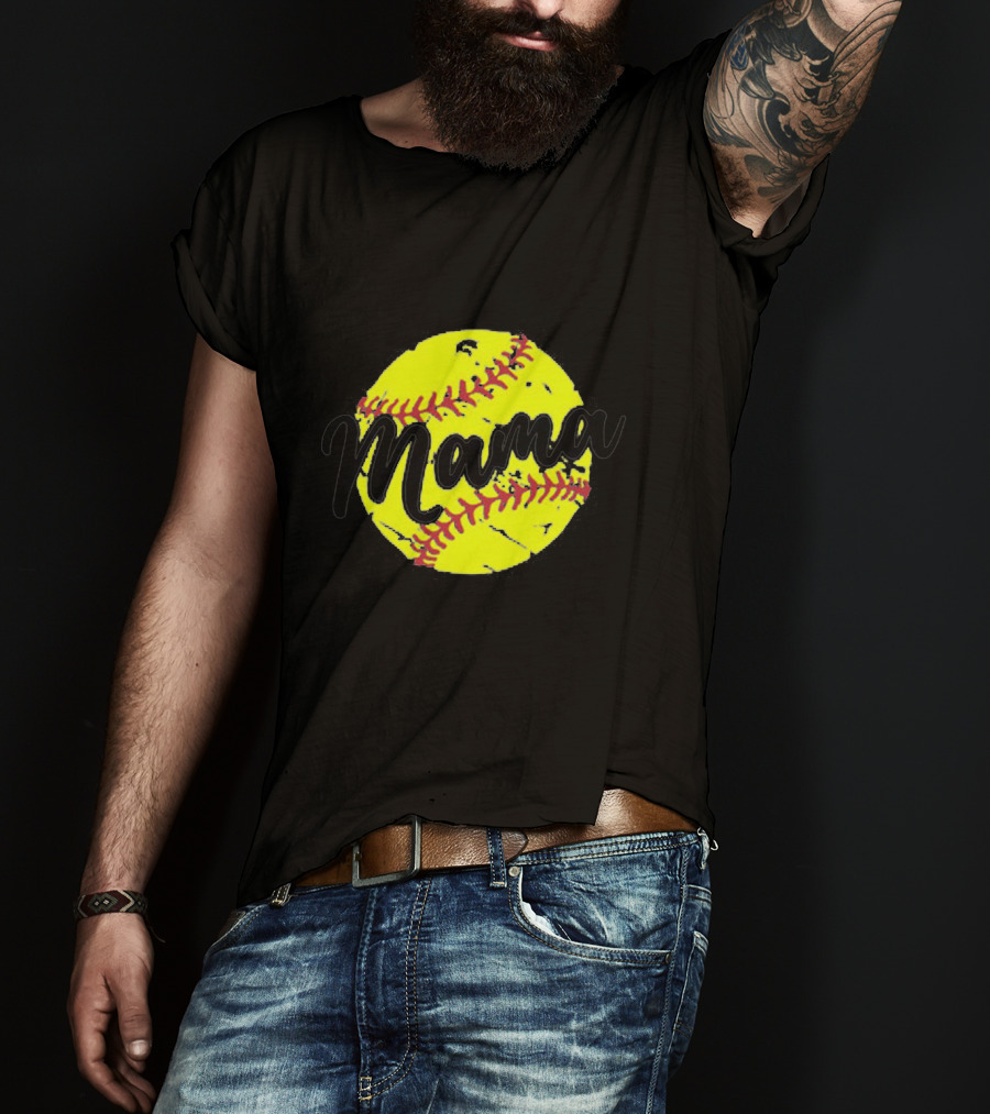 Mama Softball Love T-Shirt