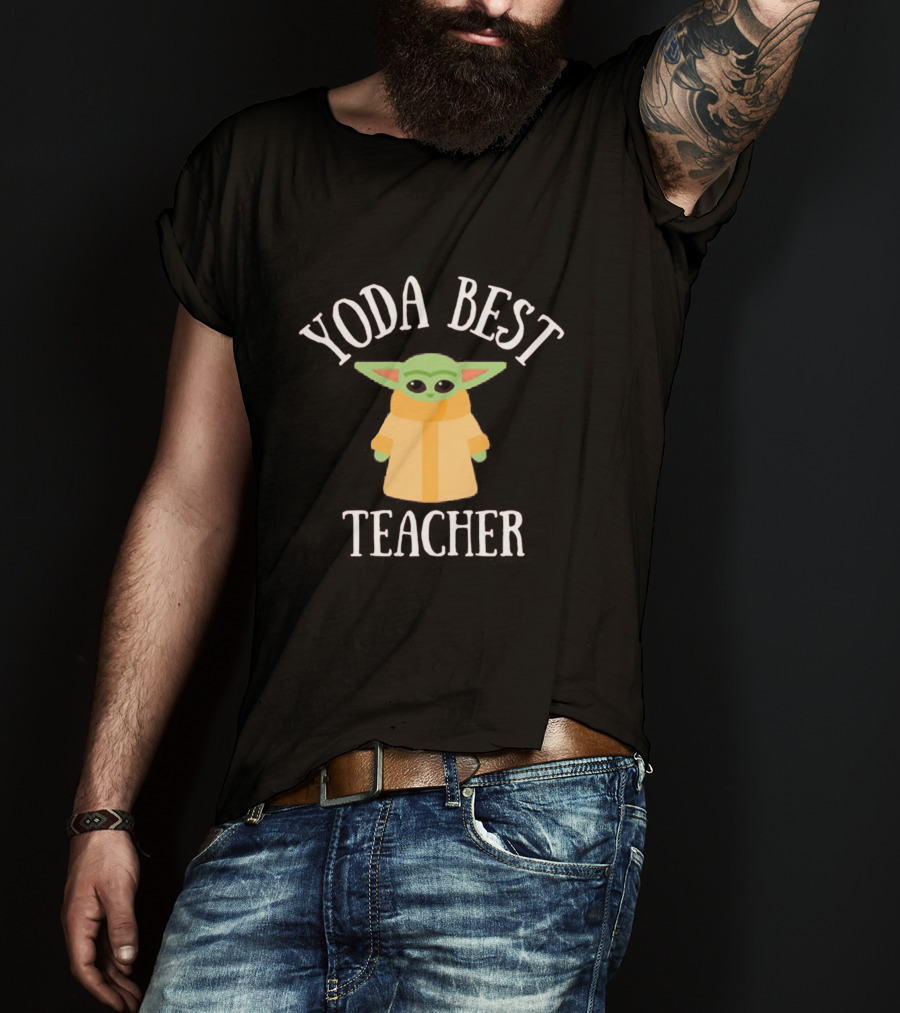 Yoda Best Teacher Baby Yoda Mandalorian Star Wars T-Shirt