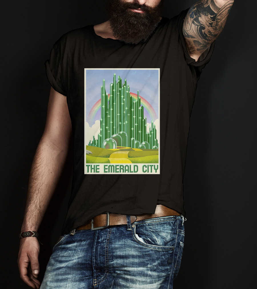 The Emerald City Landmarks Rainbow Road Journey T-Shirt