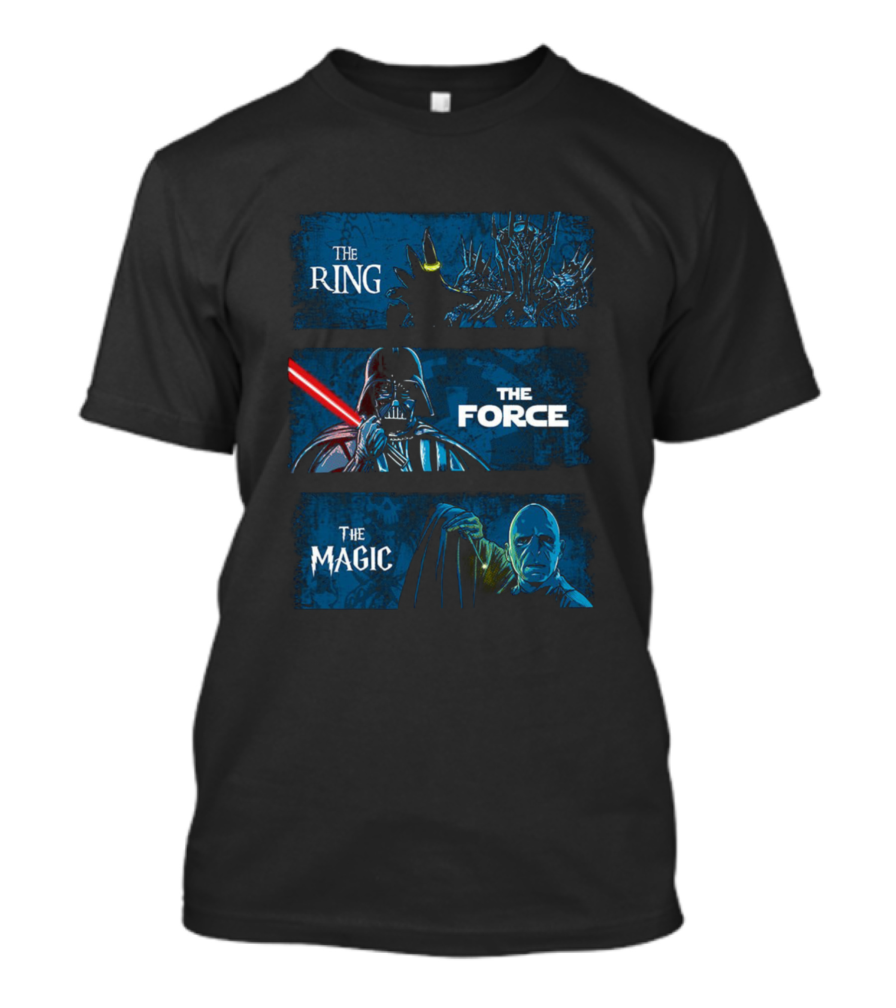 The Ring The Force The Magic Dark Lords Trilogy Mashup T-Shirt