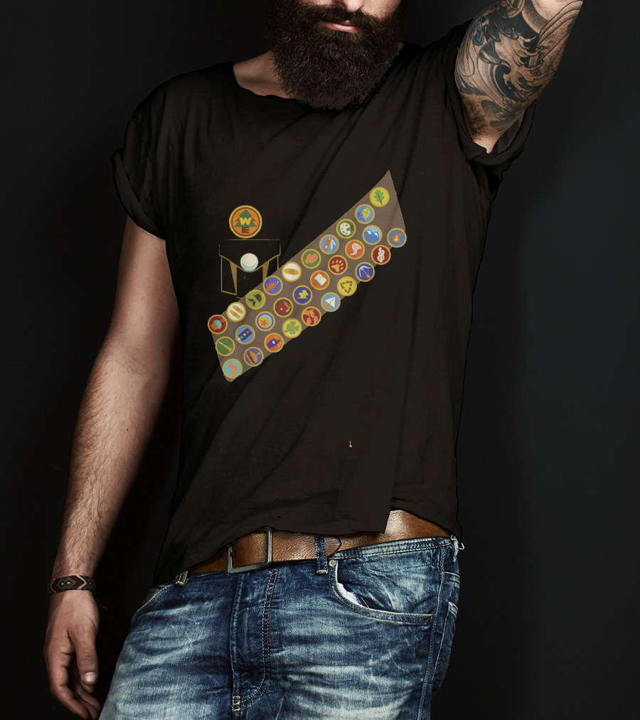 Disney Pixar Up Russell Wilderness Explorer Badge Collection T-Shirt