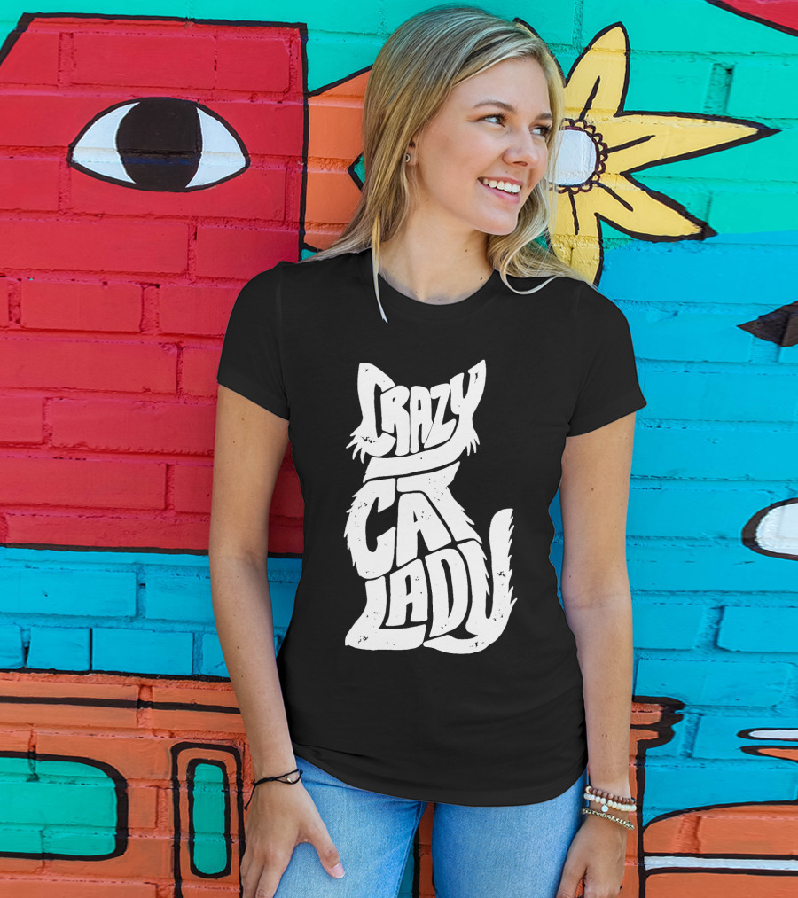 Crazy Cat Lady Kitty Kitten Funny Cats Meme T-Shirt