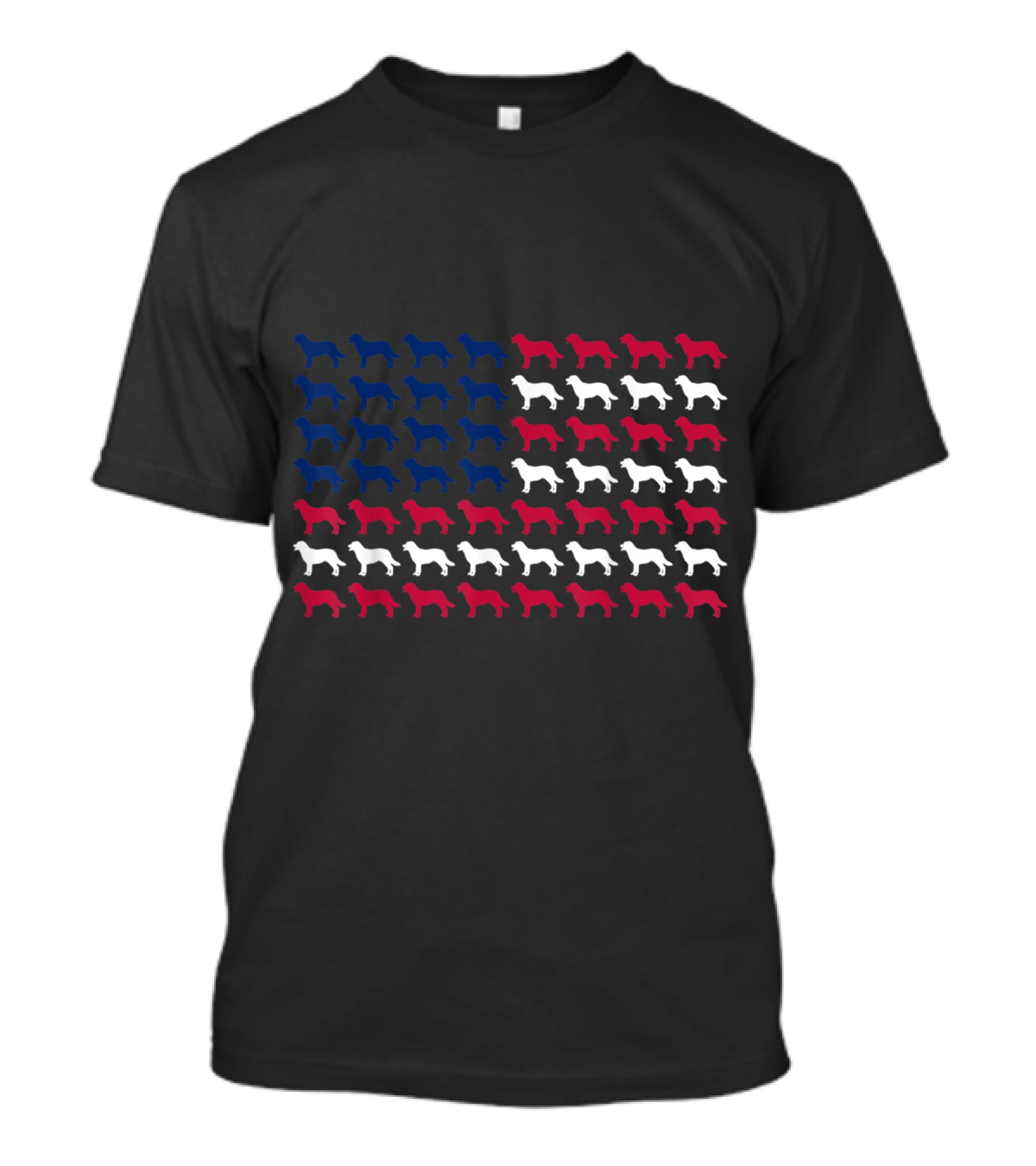 Labrador Retriever USA Flag Patriotic T-Shirt