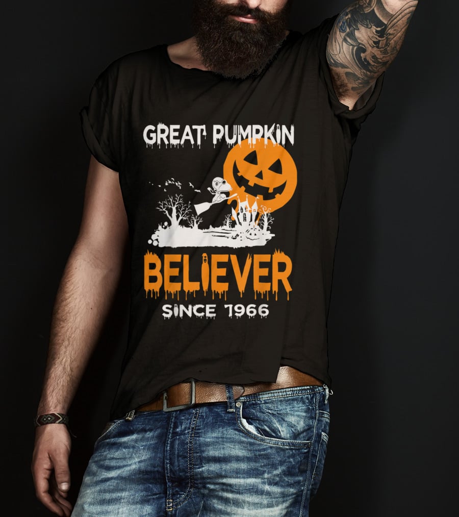 Great Pumpkin Believer Since 1966 Halloween Fun T-Shirt