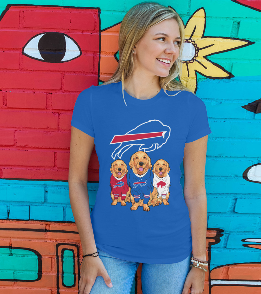 Buffalo Bills Golden Retrievers T-Shirt