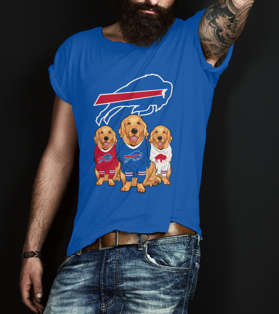 Buffalo Bills Golden Retrievers T-Shirt