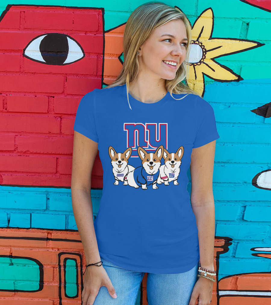 New York Giants Corgi T-Shirt