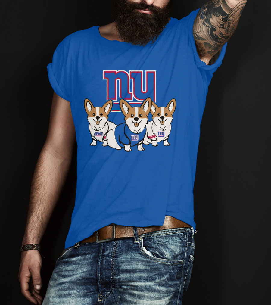 New York Giants Corgi T-Shirt