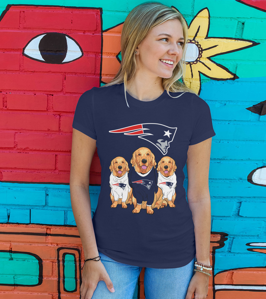 Patriots Logo Golden Retrievers T-Shirt