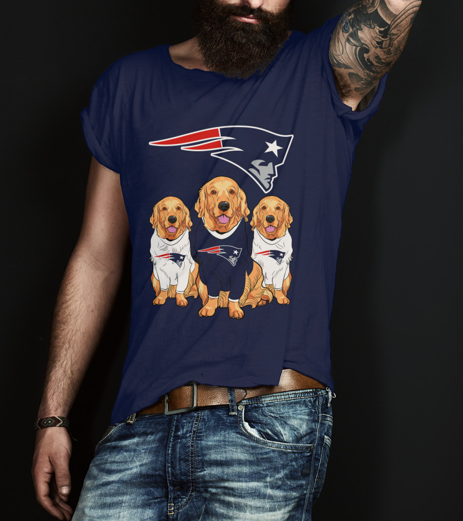 Patriots Logo Golden Retrievers T-Shirt