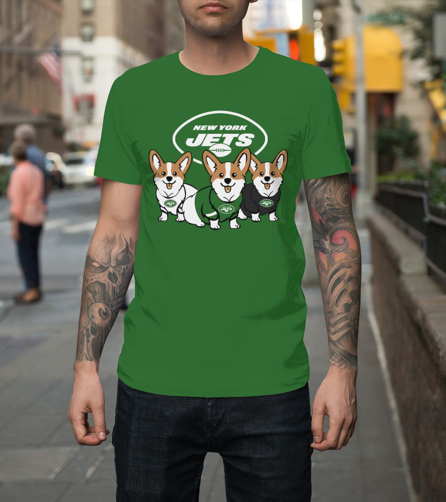 New York Jets Corgi T-Shirt