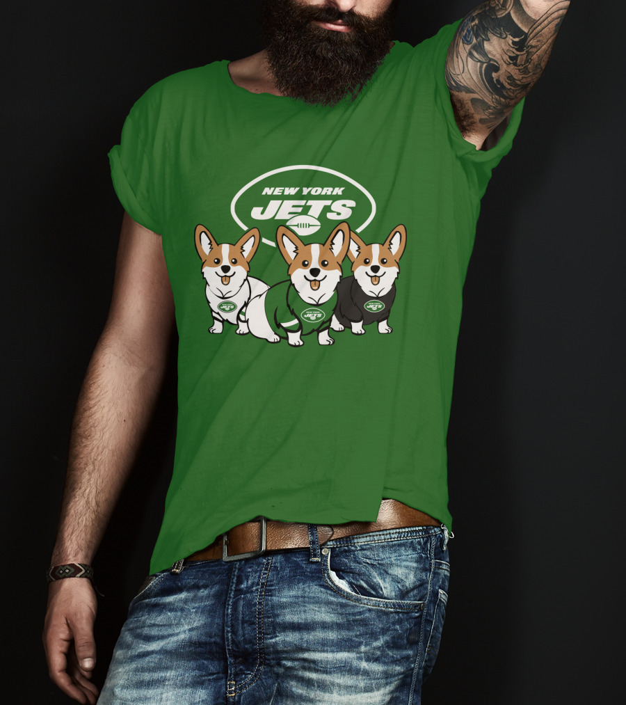 New York Jets Corgi T-Shirt