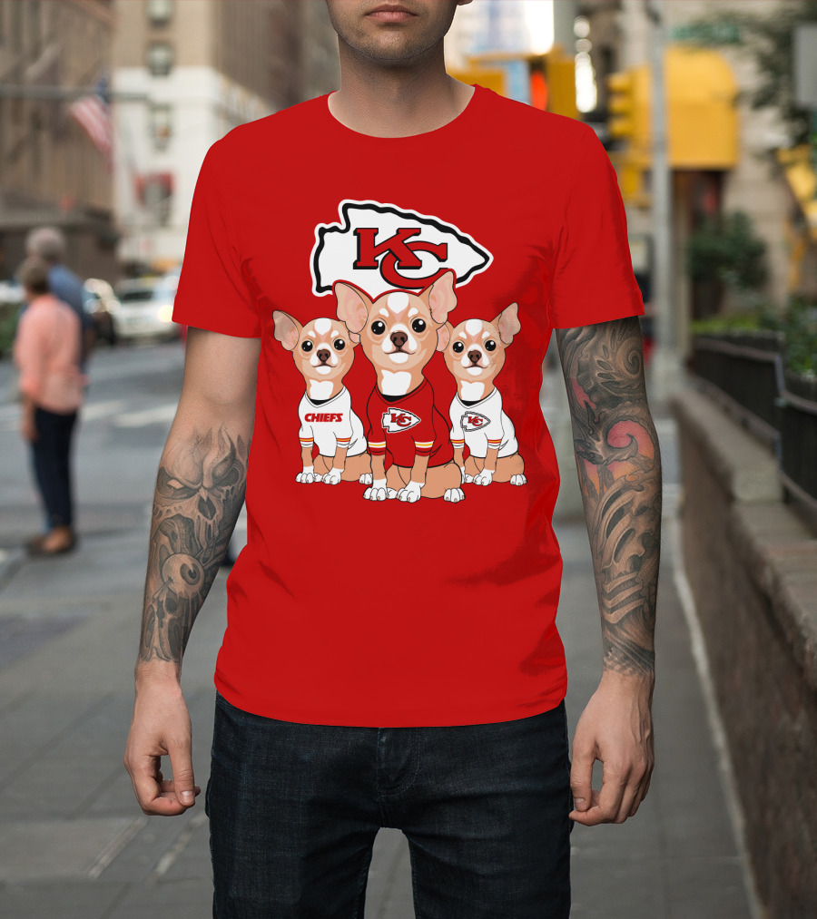 Kansas City Chiefs Chihuahuas T-Shirt