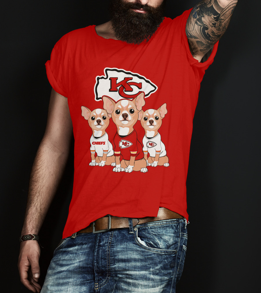 Kansas City Chiefs Chihuahuas T-Shirt