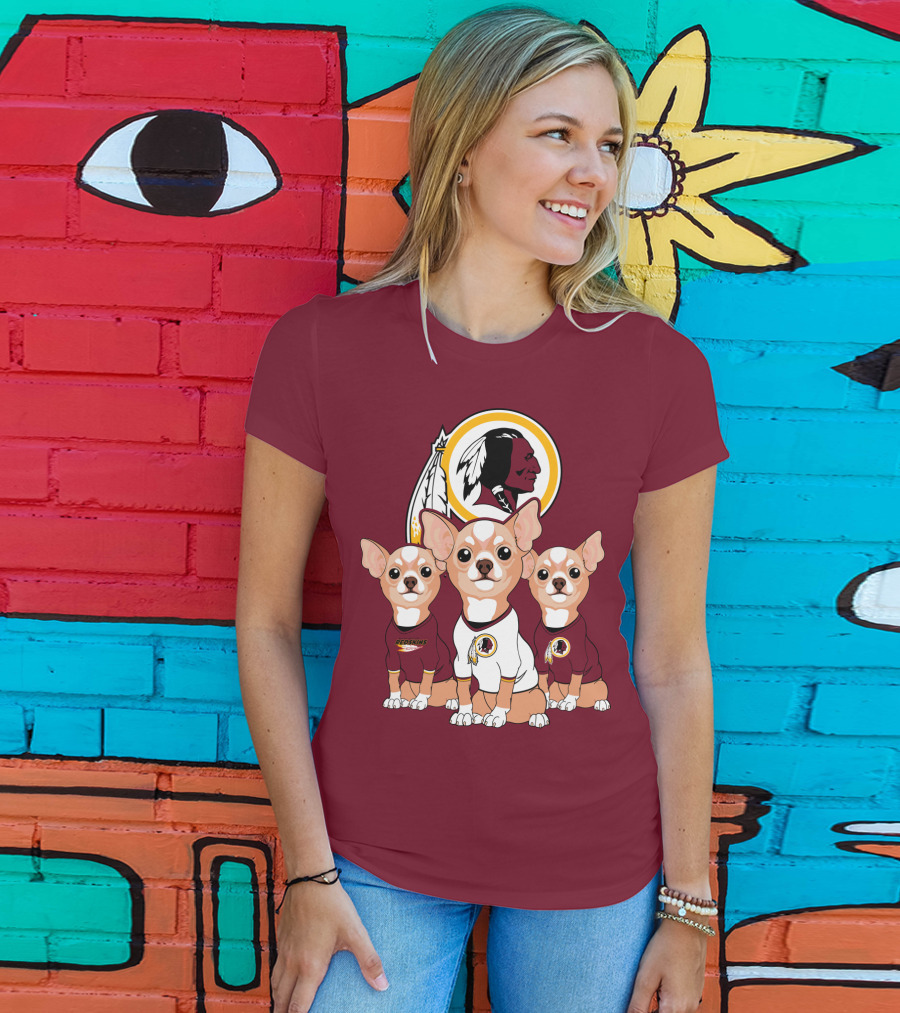 Redskins Chihuahua Trio T-Shirt