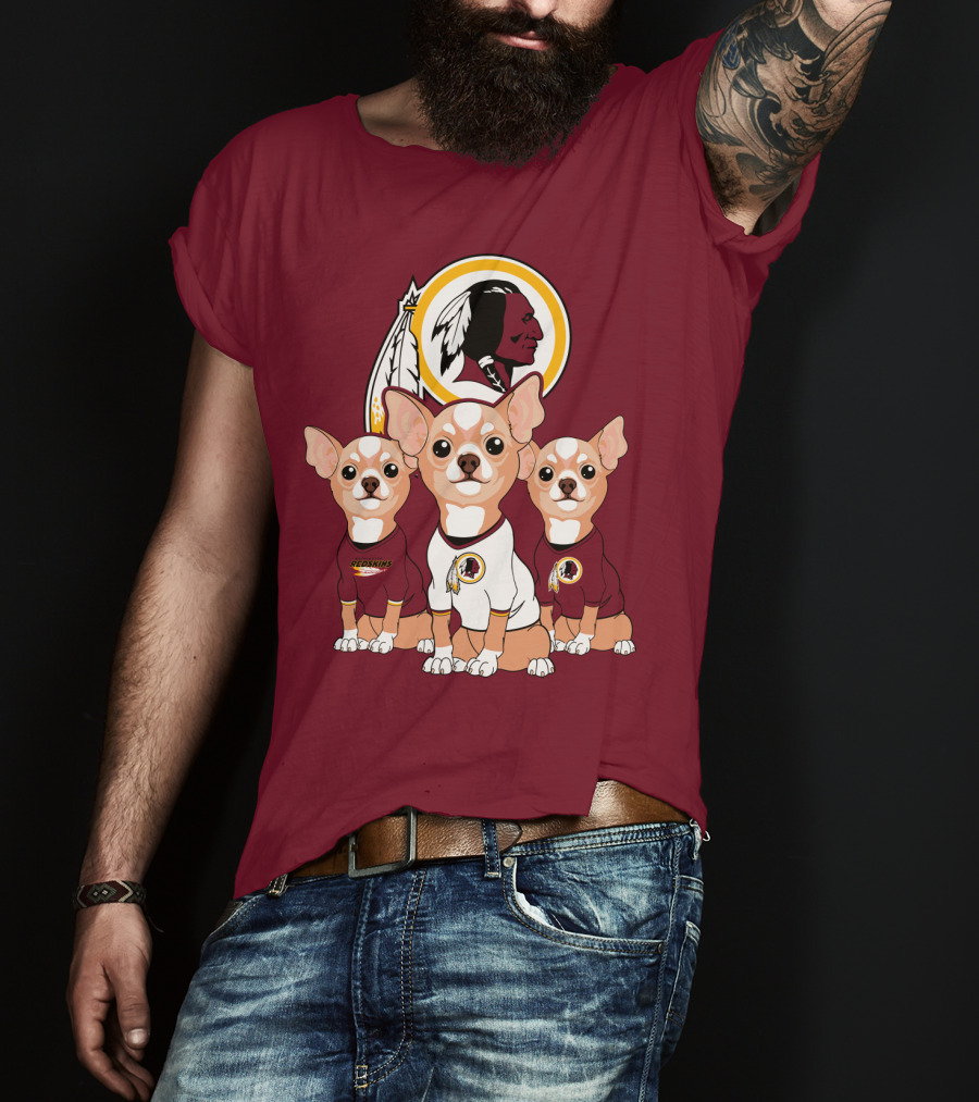 Redskins Chihuahua Trio T-Shirt