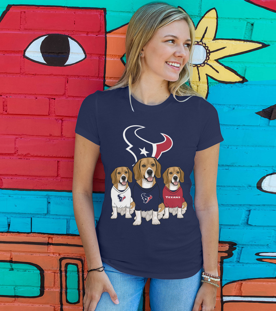 Houston Texans Beagle Trio T-Shirt