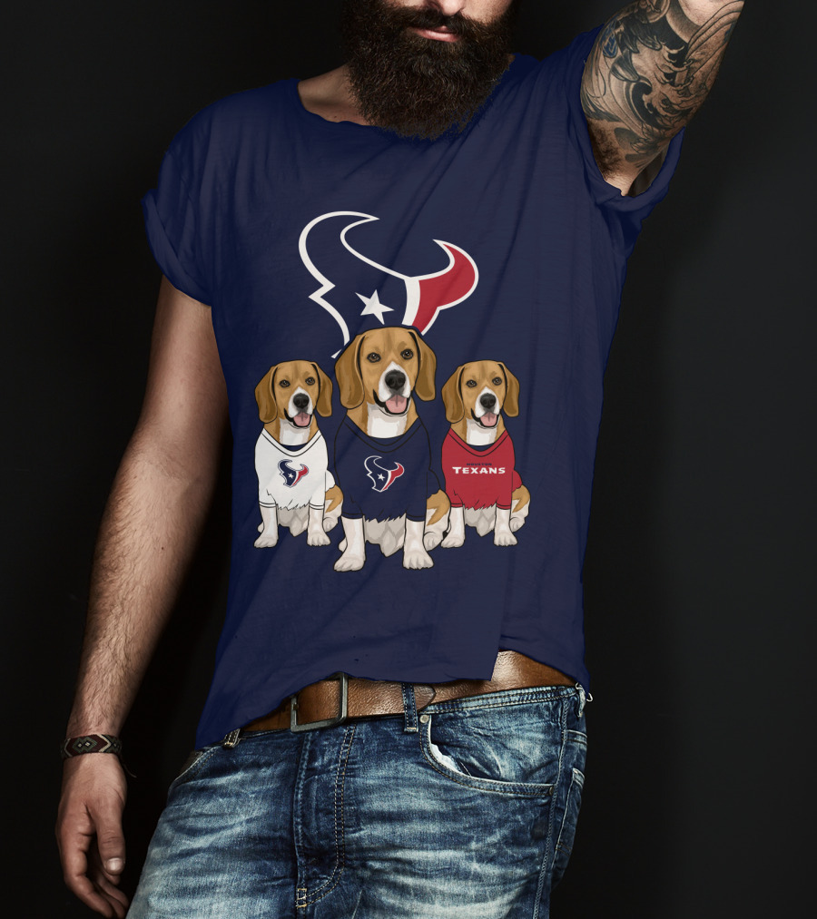 Houston Texans Beagle Trio T-Shirt