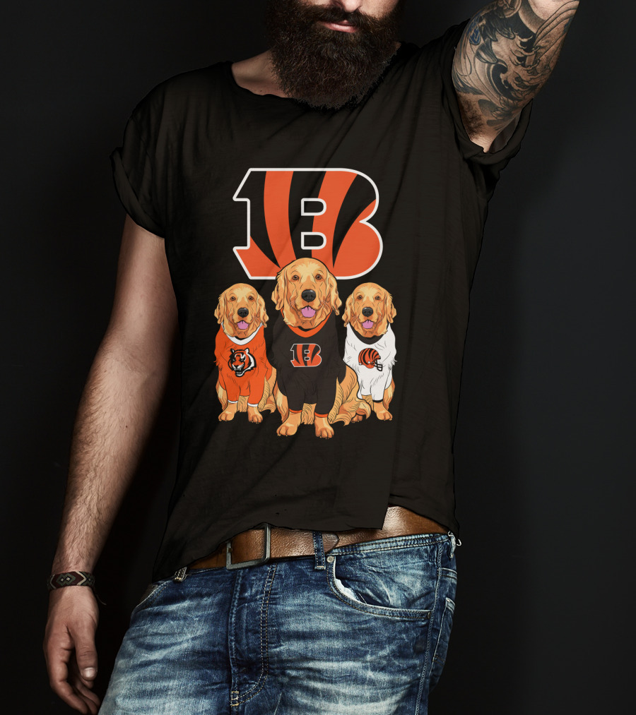 Cincinnati Bengals Beagle Dog Trio T-Shirt