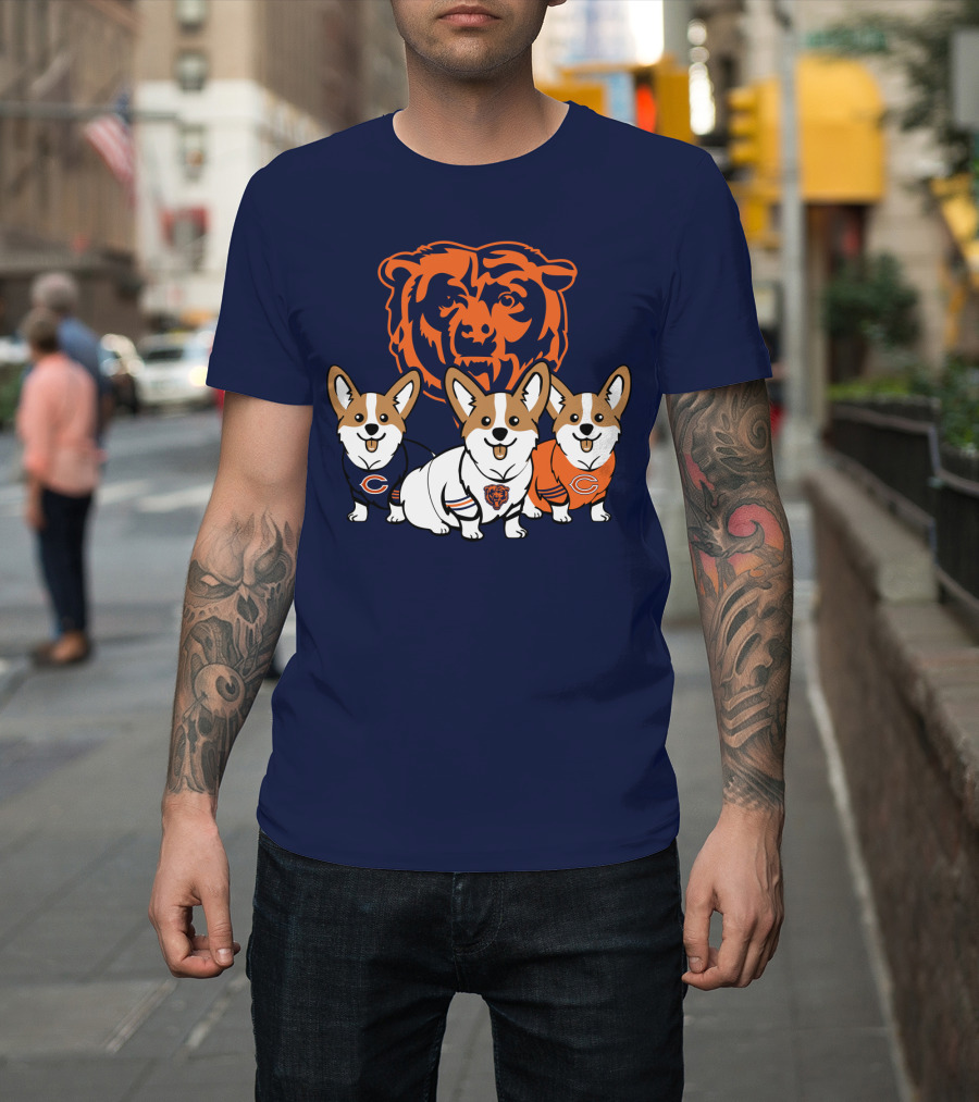 Chicago Bears Corgi T-Shirt