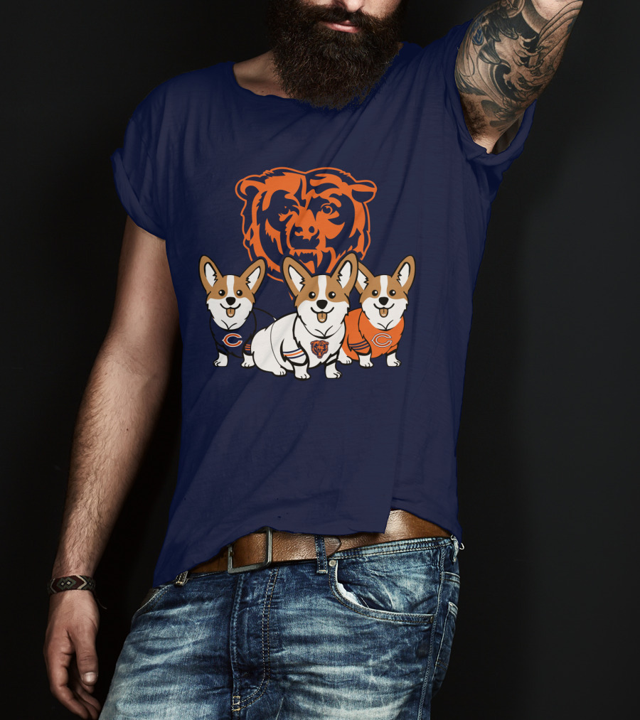 Chicago Bears Corgi T-Shirt