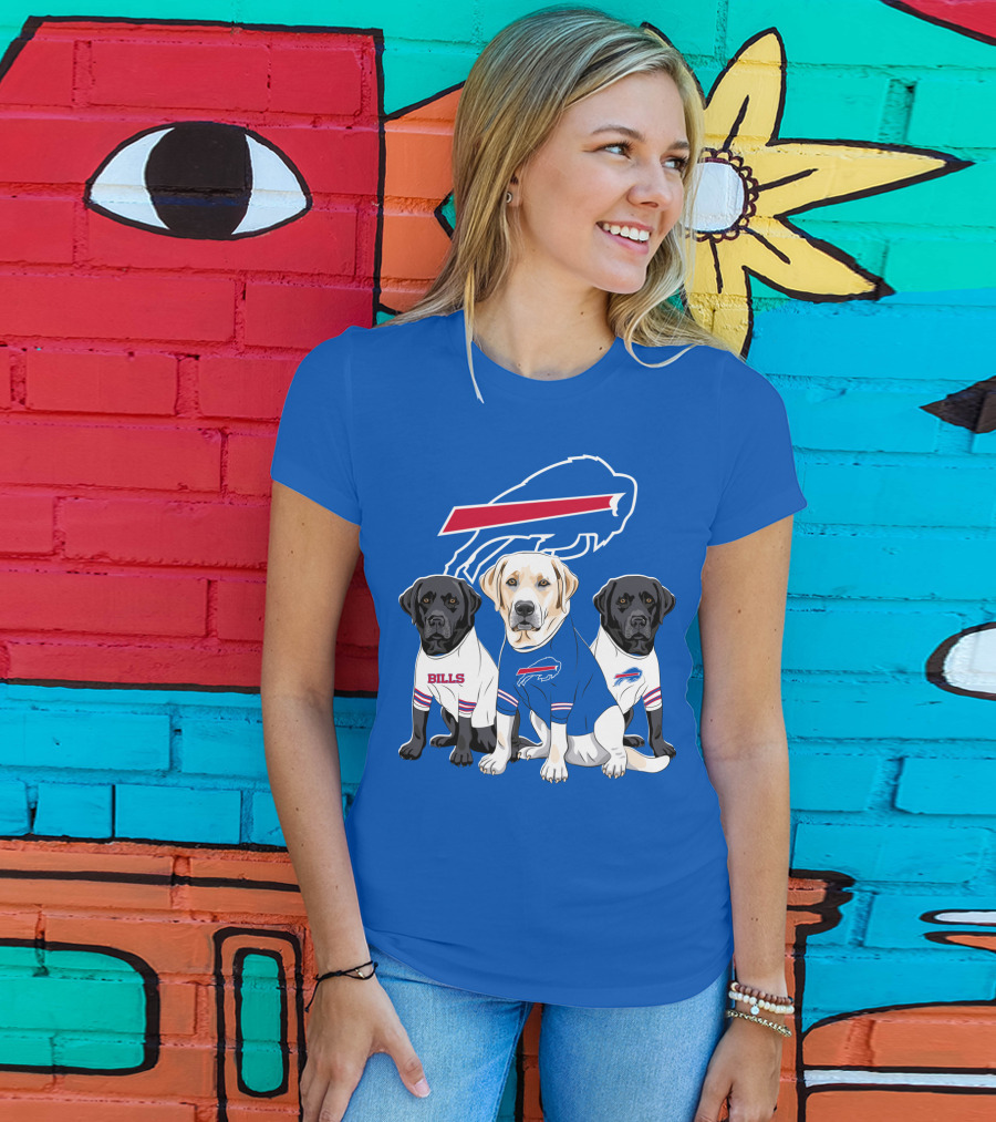 Buffalo Bills Labrador Retriever Trio T-Shirt