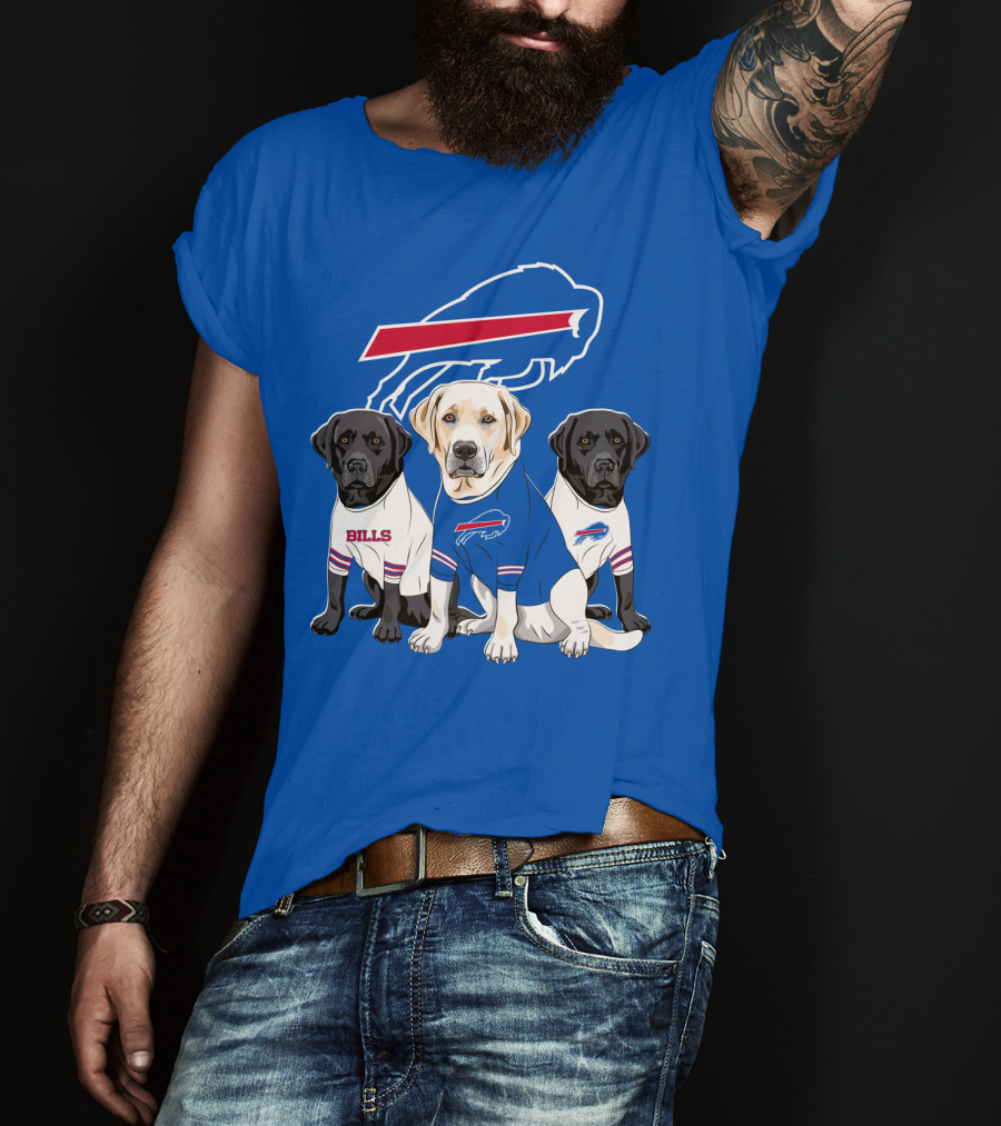 Buffalo Bills Labrador Retriever Trio T-Shirt
