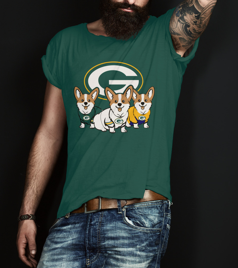 Green Bay Packers Corgi T-Shirt