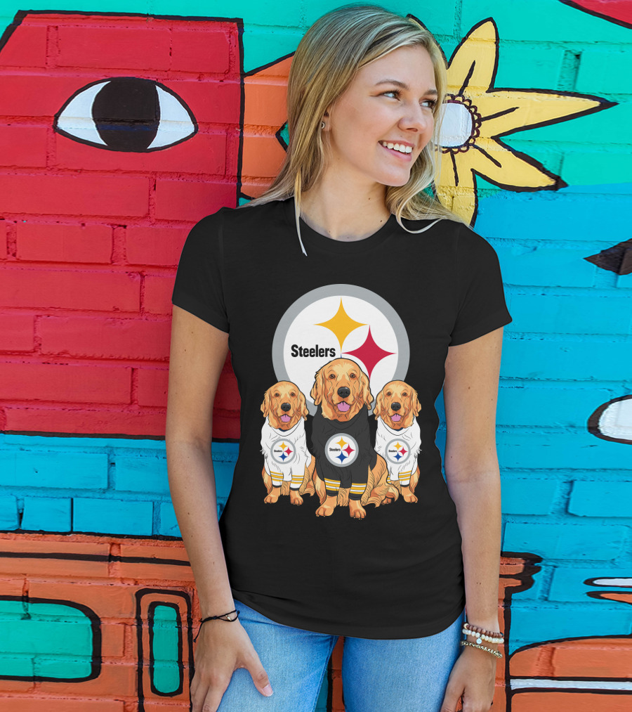 Steelers Golden Retrievers T-Shirt