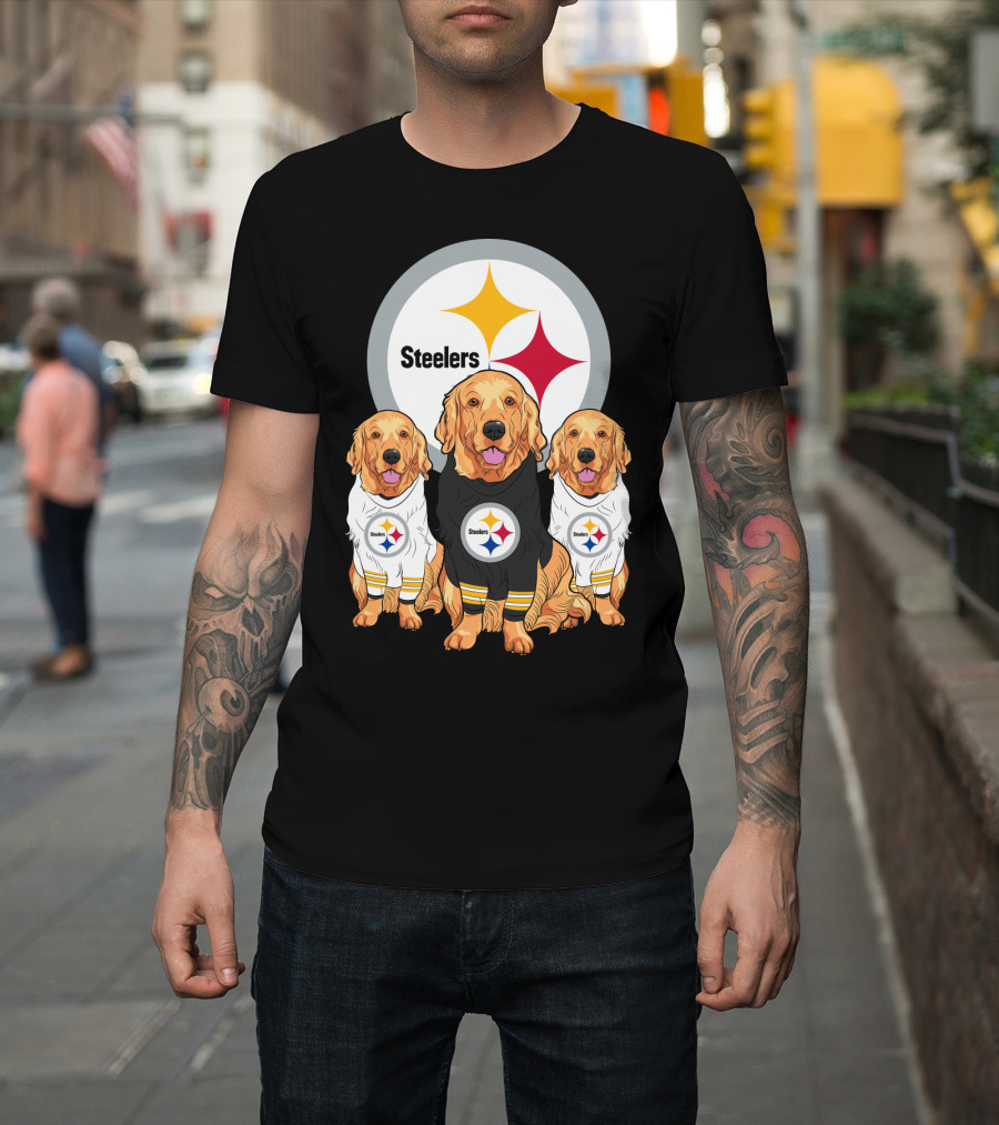 Steelers Golden Retrievers T-Shirt