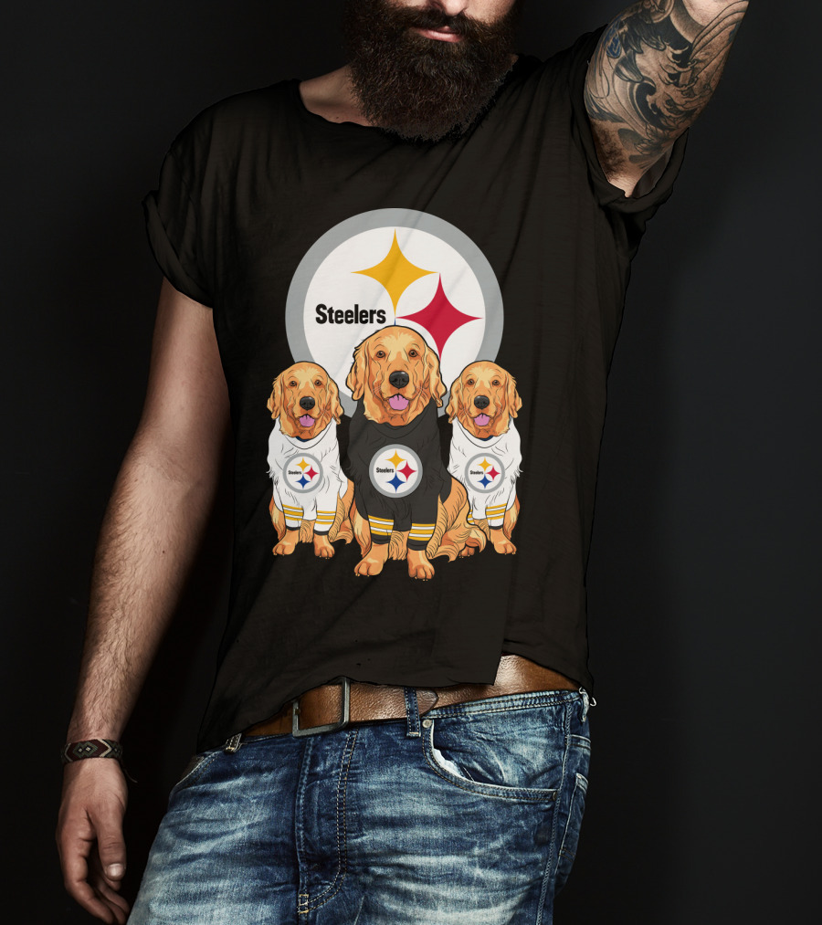 Steelers Golden Retrievers T-Shirt