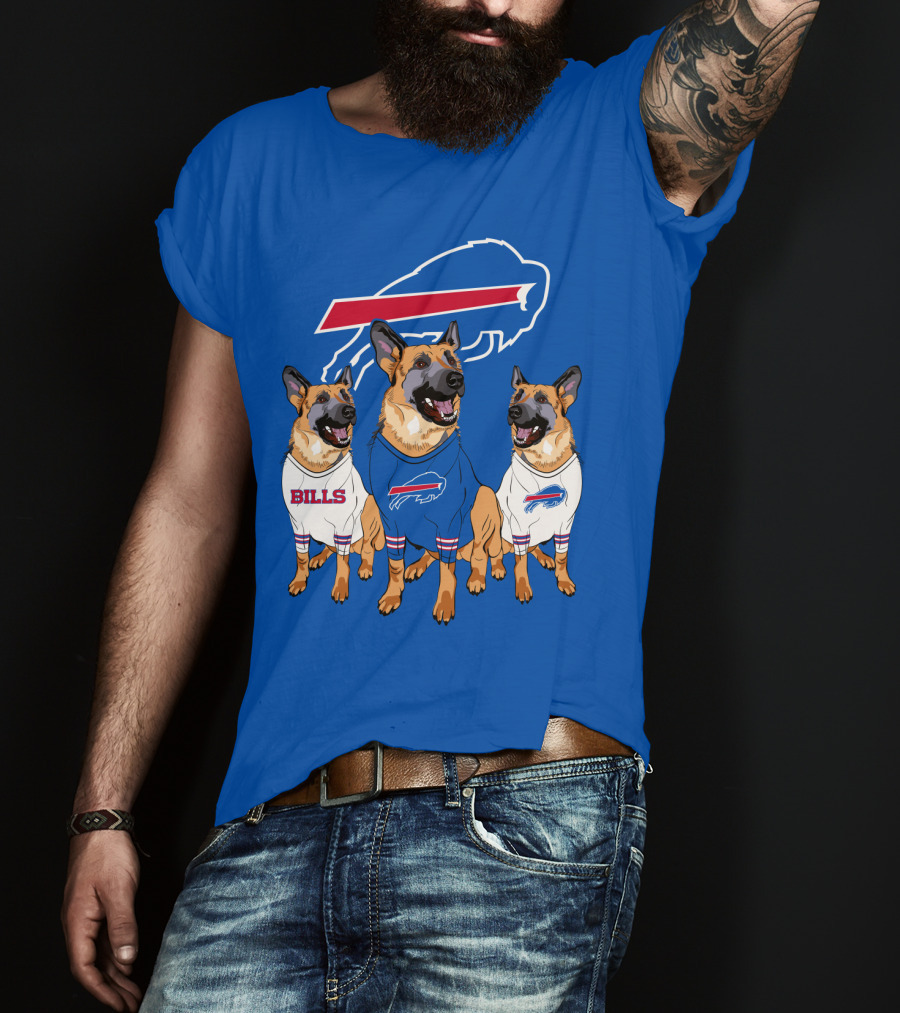 Buffalo Bills German Shepherd Trio T-Shirt
