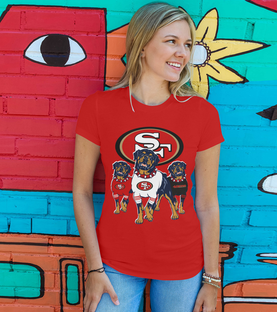San Francisco 49ers Rottweiler Trio T-Shirt
