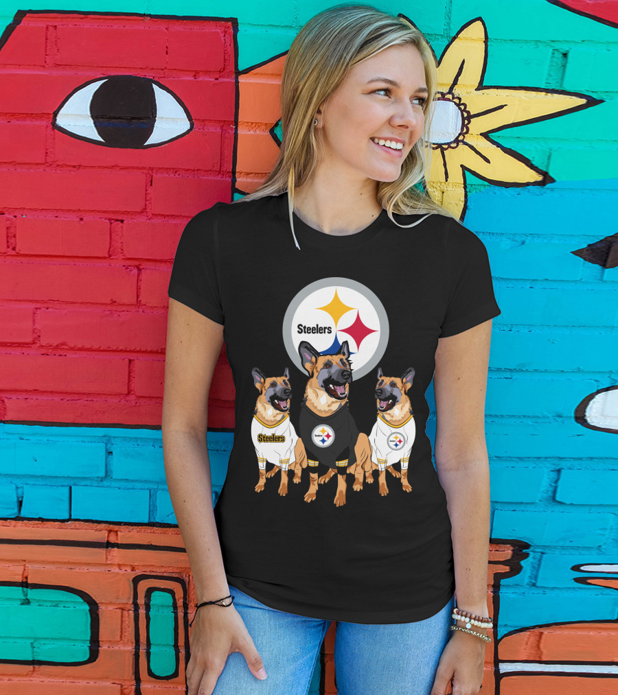 Steelers German Shepherd Trio T-Shirt