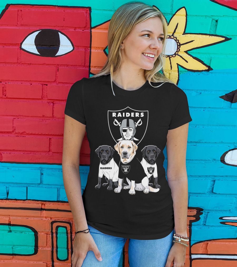 Las Vegas Raiders Labrador Retriever T-Shirt