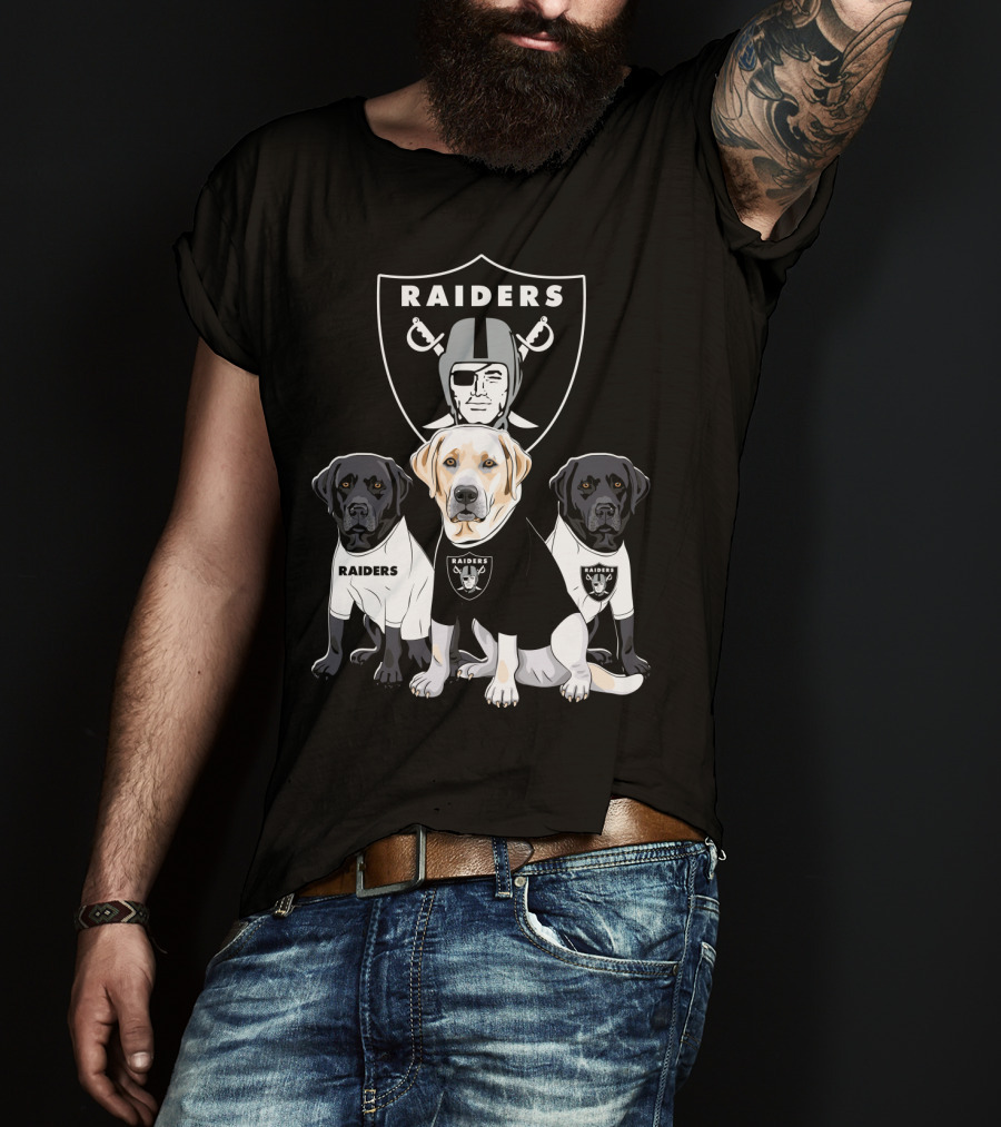 Las Vegas Raiders Labrador Retriever T-Shirt