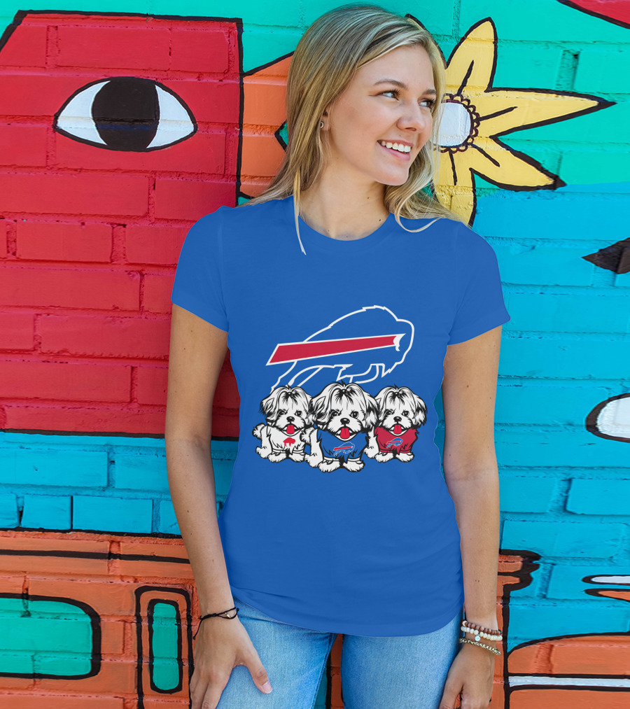 Buffalo Bills Shih Tzu Trio T-Shirt