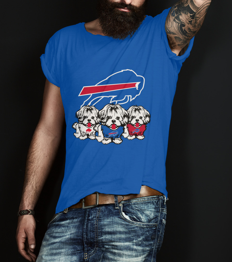Buffalo Bills Shih Tzu Trio T-Shirt