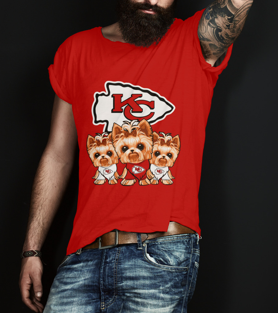 Kansas City Chiefs Yorkshire Terrier T-Shirt