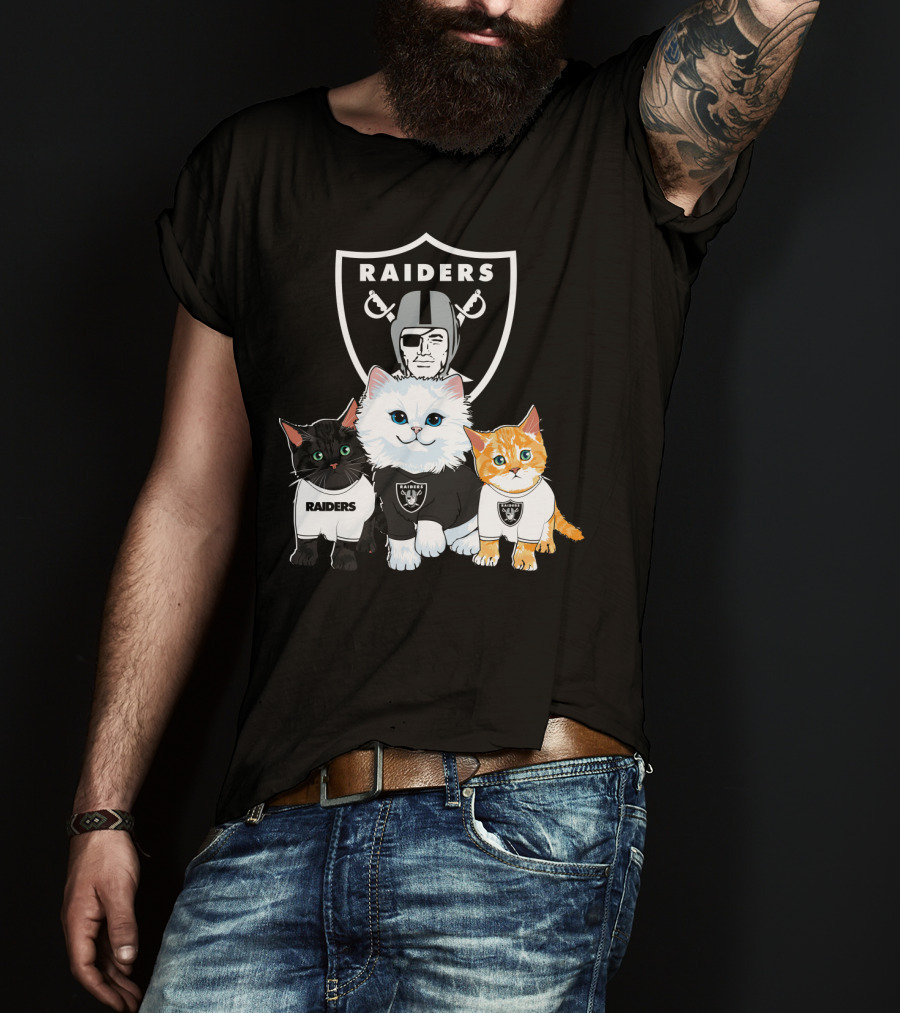 Raiders Cats Nfl Team T-Shirt