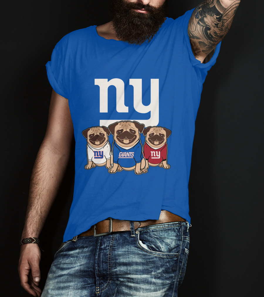 New York Giants Pug T-Shirt