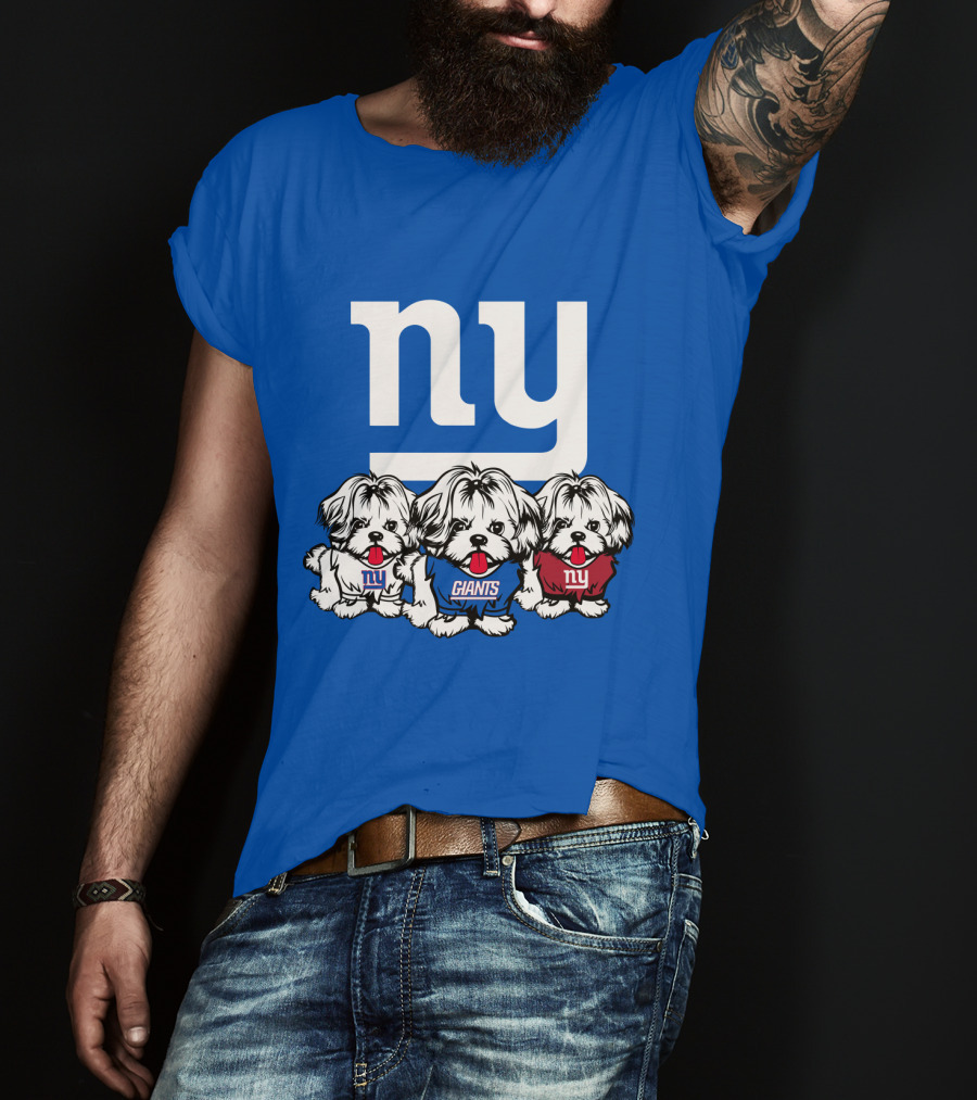 New York Giants Shih Tzu T-Shirt